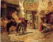 unknow artist, Arab or Arabic people and life. Orientalism oil paintings  438